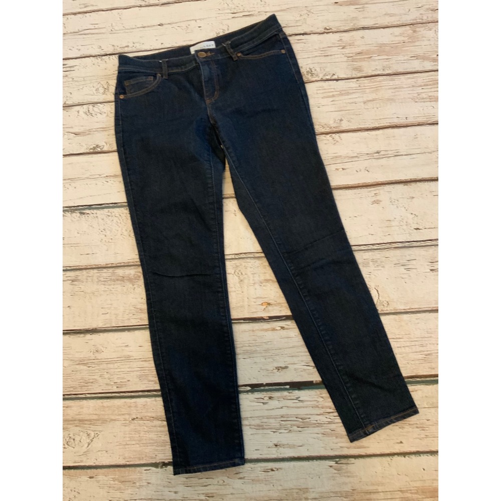 LOFT Modern Skinny Jeans Dark Wash Indigo Denim Petite Size 27 4P